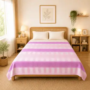 Himalai Printed Fleece Blanket 180 GSM – Cozy Block (605B) | From $1.99 Wholesale