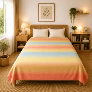 Himalai Printed Fleece Blanket 180 GSM – Horizontal Dream (305C) | From $1.99 Wholesale