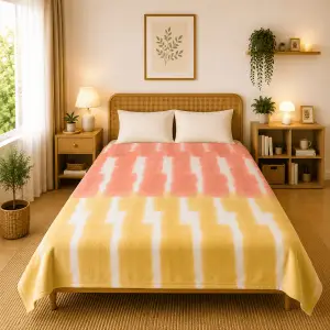 Himalai Printed Fleece Blanket 180 GSM – Lovely Note (610A) | From $1.99 Wholesale