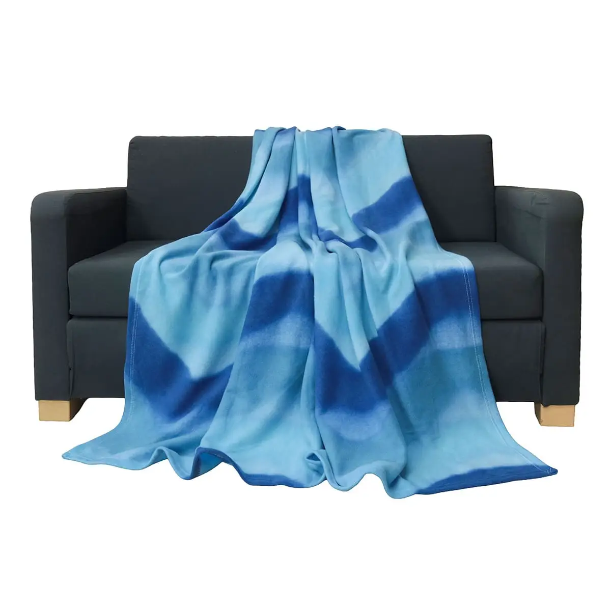 Himalai Printed Fleece Blanket 180 GSM – Wavily Groove (401A) | From $1.99 Wholesale