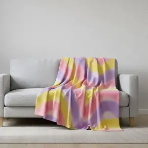 Himalai Printed Fleece Blanket 180 GSM – Wavily Groove (401B) | From $1.99 Wholesale