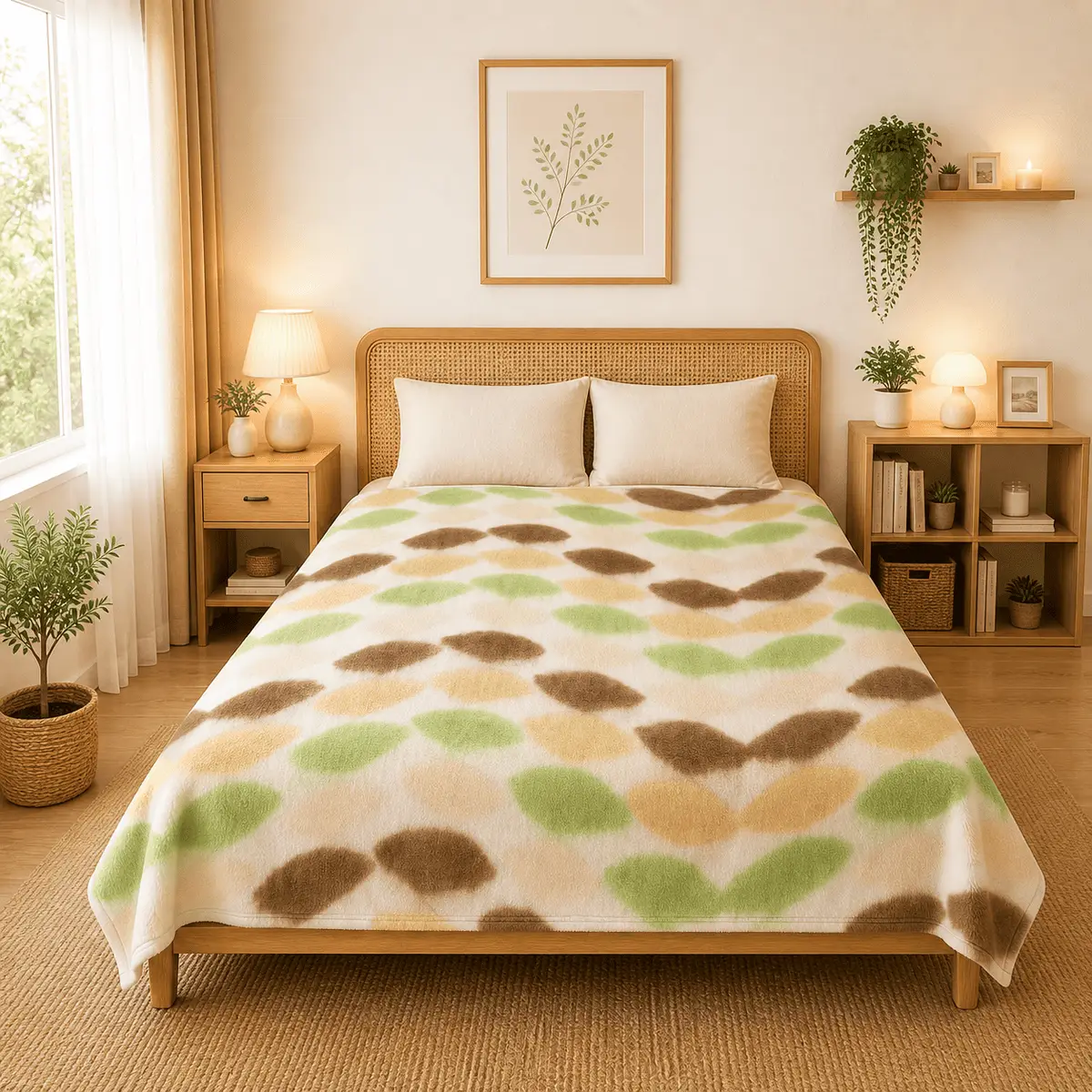 Himalai Printed Fleece Blanket 180 GSM – Wavily Groove (405B) | From $1.99 Wholesale