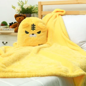 Keta V2 3D Embroidery Plush Backpack Blanket (Yellow)