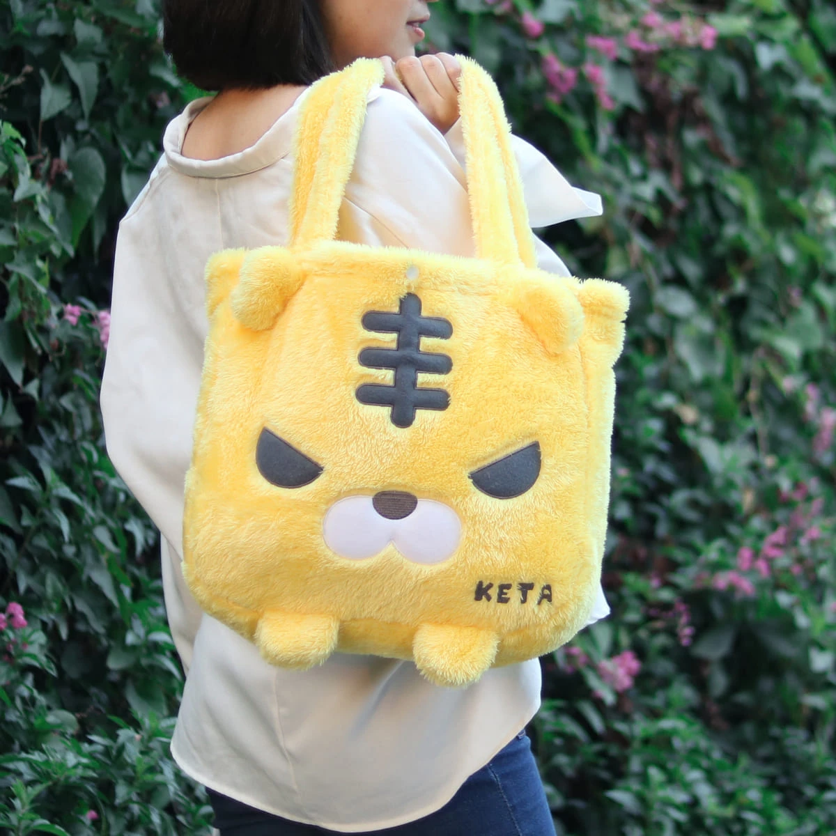 Keta V2 3D Embroidery Plush Tote Blanket (Yellow)