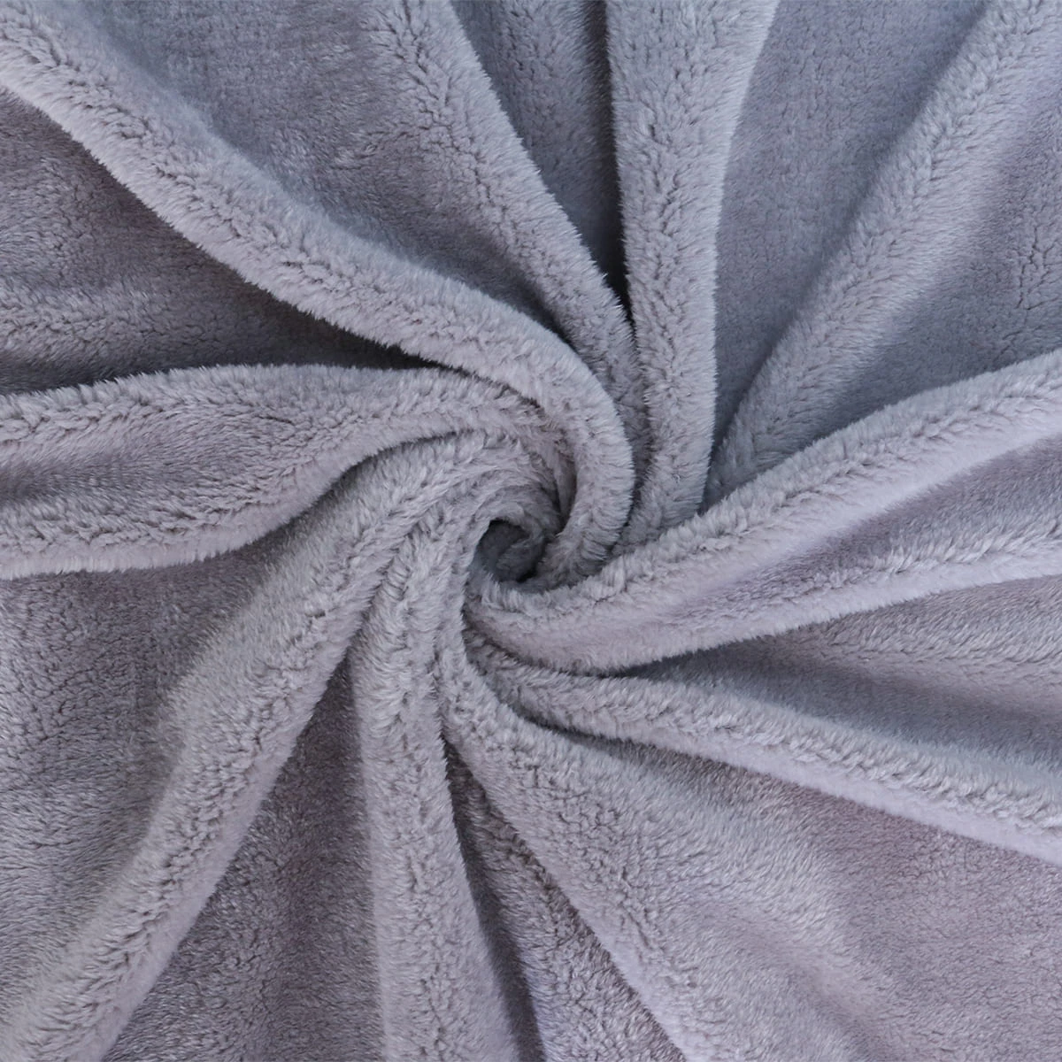 Light Grey Reversible to White Cashmere Blanket