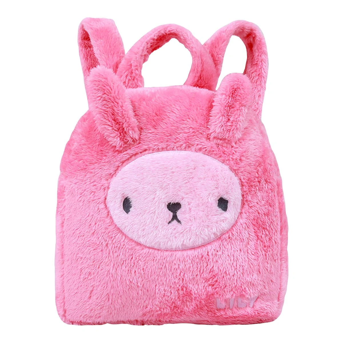 Lily V2 3D Embroidery Plush Backpack Blanket (Pink)