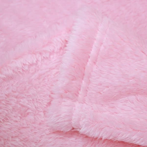 Lily V2 3D Embroidery Plush Pillow Blanket (Pink)