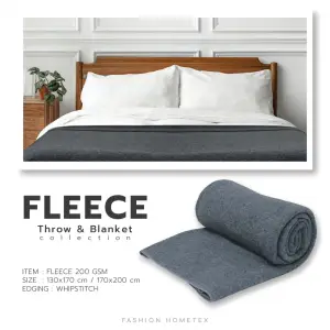 Limited Stock Recycled Fleece Throw and Blanket - Start just 1.79 usd (4 colors)