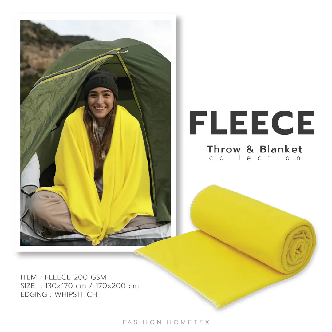 Limited Stock Recycled Fleece Throw and Blanket - Start just 1.79 usd (4 colors)