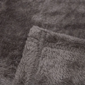 M 3D Embroidery Plush Bolster Blanket (Grey)