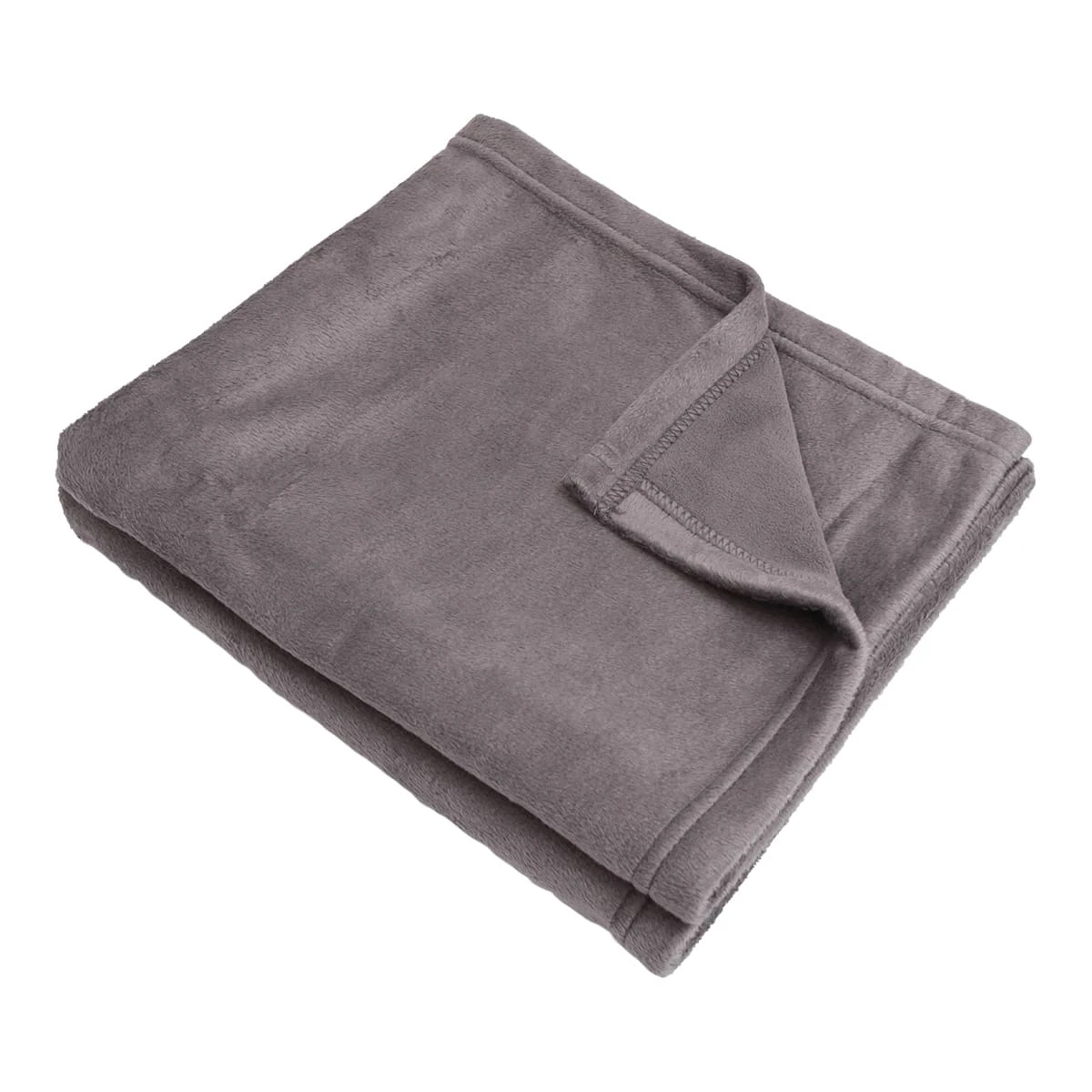 M Embroidery Bag with Fleece Blanket (Grey)