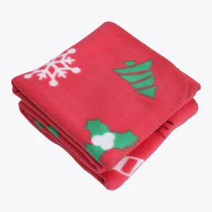 Merry X\'Mas Printed Fleece Blanket