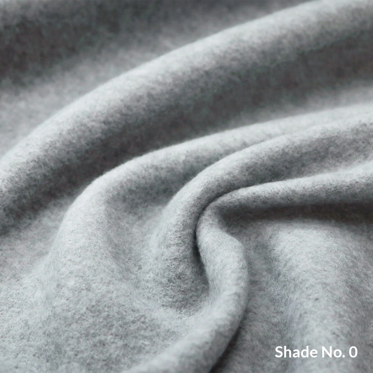 No-Dye Melange Fleece Blanket | Double-Sided Brushed | Classic Grey Shade