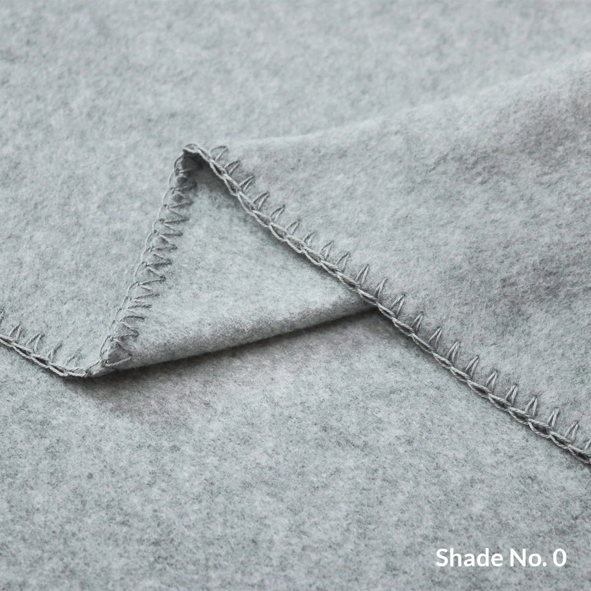 No-Dye Melange Fleece Blanket | Double-Sided Brushed | Classic Grey Shade