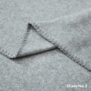 No-Dye Melange Fleece Blanket | Double-Sided Brushed | Classic Grey Shade
