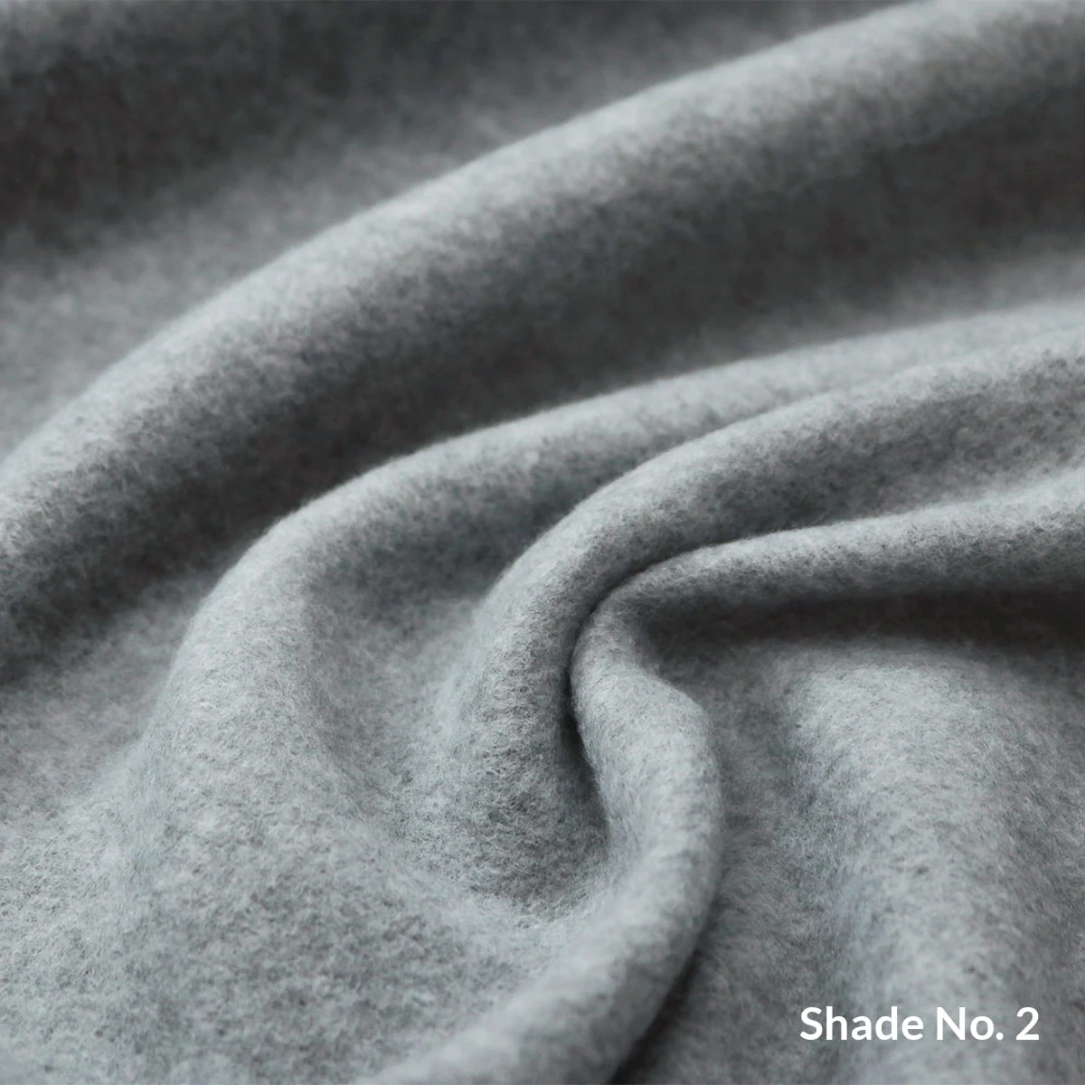 No-Dye Melange Fleece Blanket | Double-Sided Brushed | Classic Grey Shade