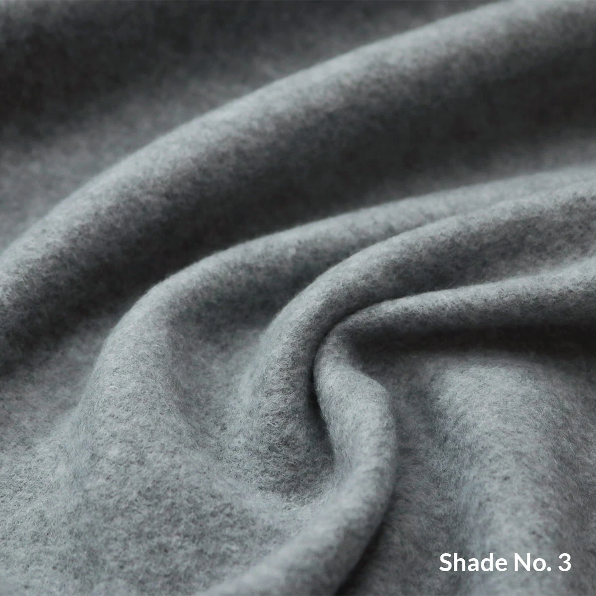 No-Dye Melange Fleece Blanket | Double-Sided Brushed | Classic Grey Shade