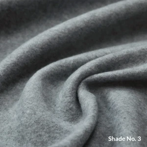 No-Dye Melange Fleece Blanket | Double-Sided Brushed | Classic Grey Shade