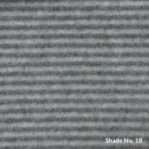 No-Dye Melange Fleece Blanket | Double-Sided Brushed | Stripe I Grey Shade