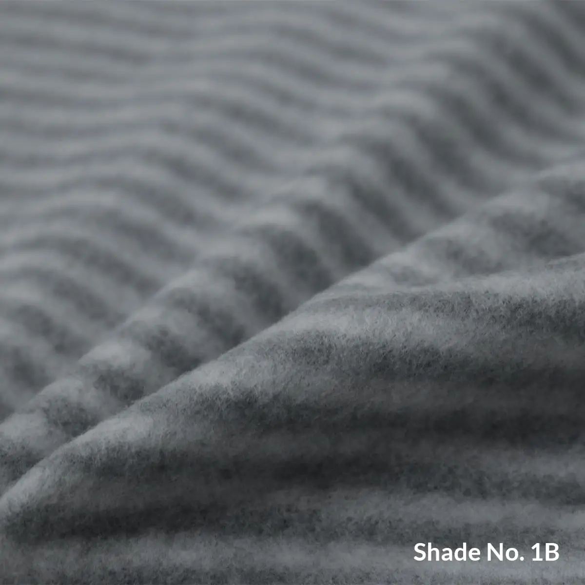 No-Dye Melange Fleece Blanket | Double-Sided Brushed | Stripe I Grey Shade