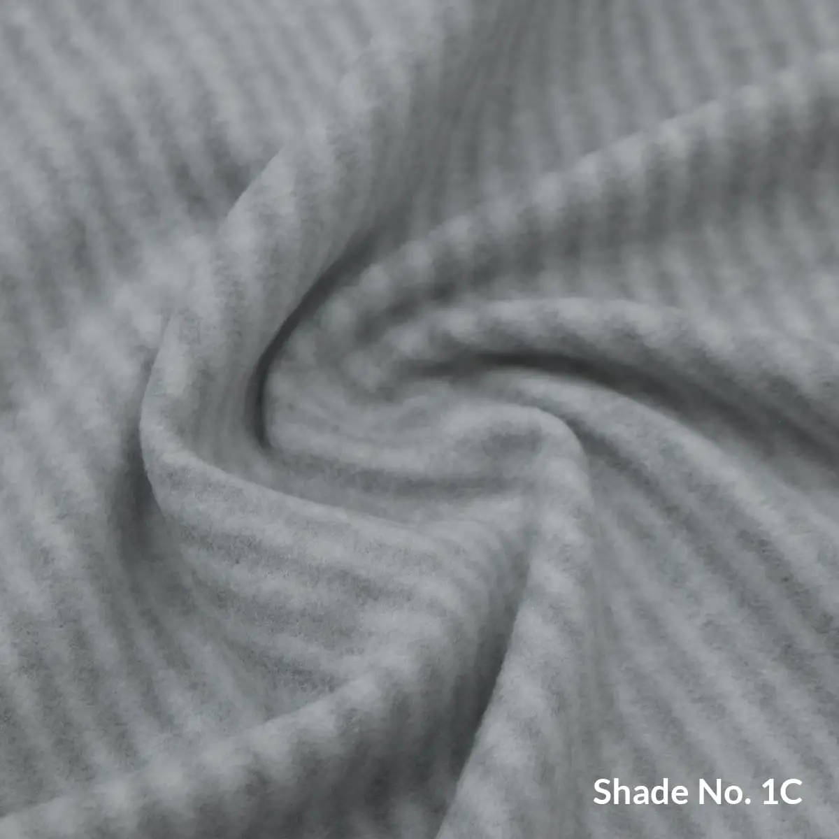 No-Dye Melange Fleece Blanket | Double-Sided Brushed | Stripe I Grey Shade
