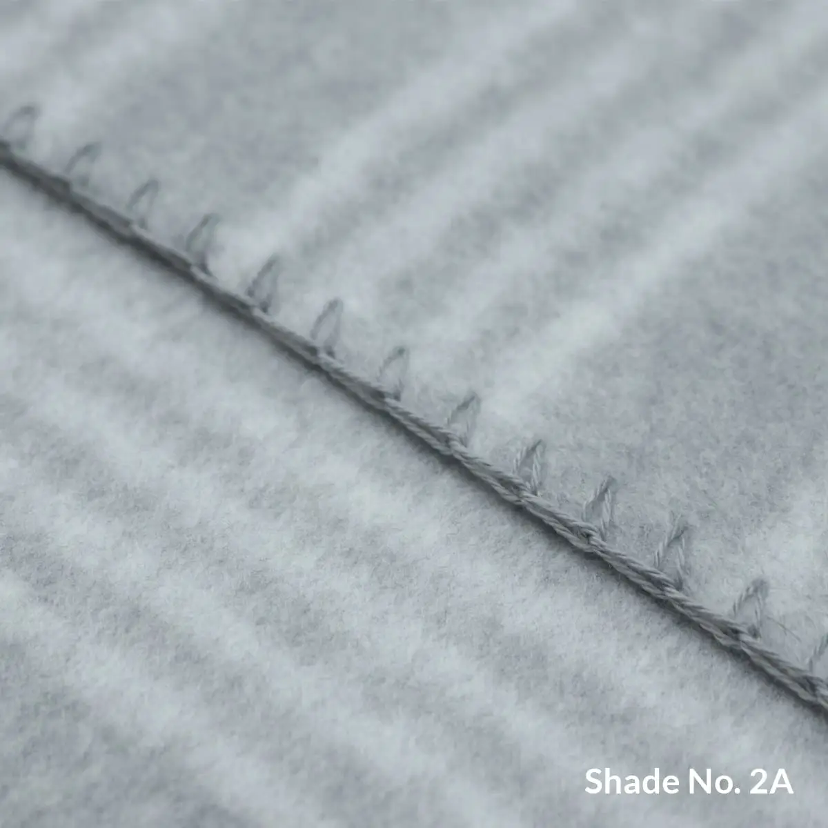 No-Dye Melange Fleece Blanket | Double-Sided Brushed | Stripe II Grey Shade