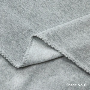 No-Dye Melange Fleece Blanket | Single-Sided Brushed | Classic Grey Shade