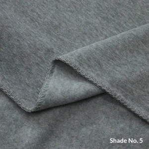No-Dye Melange Fleece Blanket | Single-Sided Brushed | Classic Grey Shade