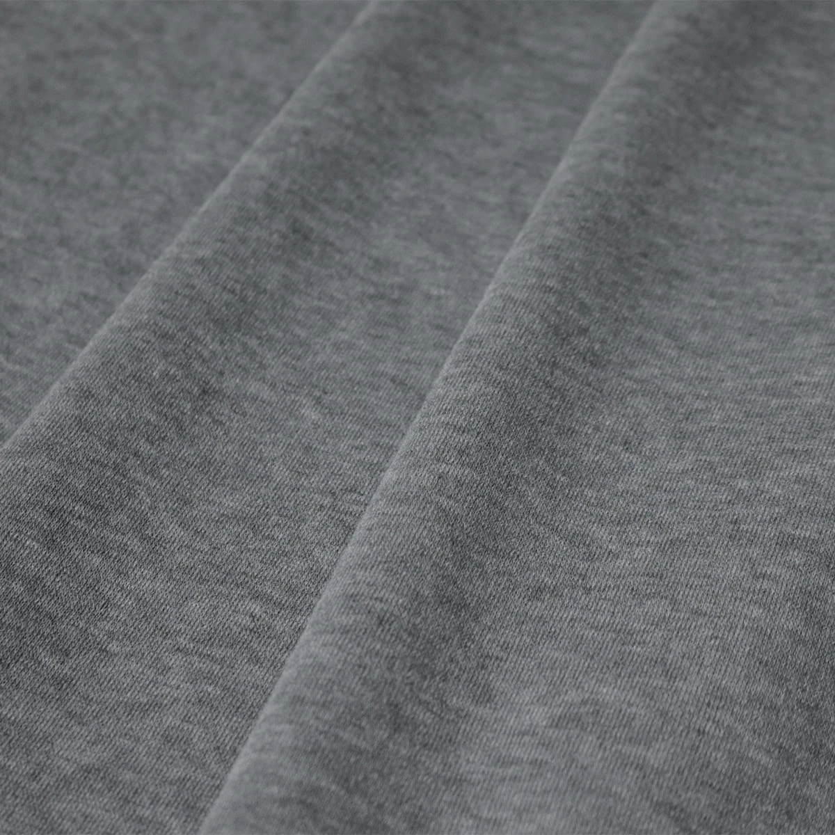 No-Dye Melange Fleece Blanket | Single-Sided Brushed | Classic Grey Shade