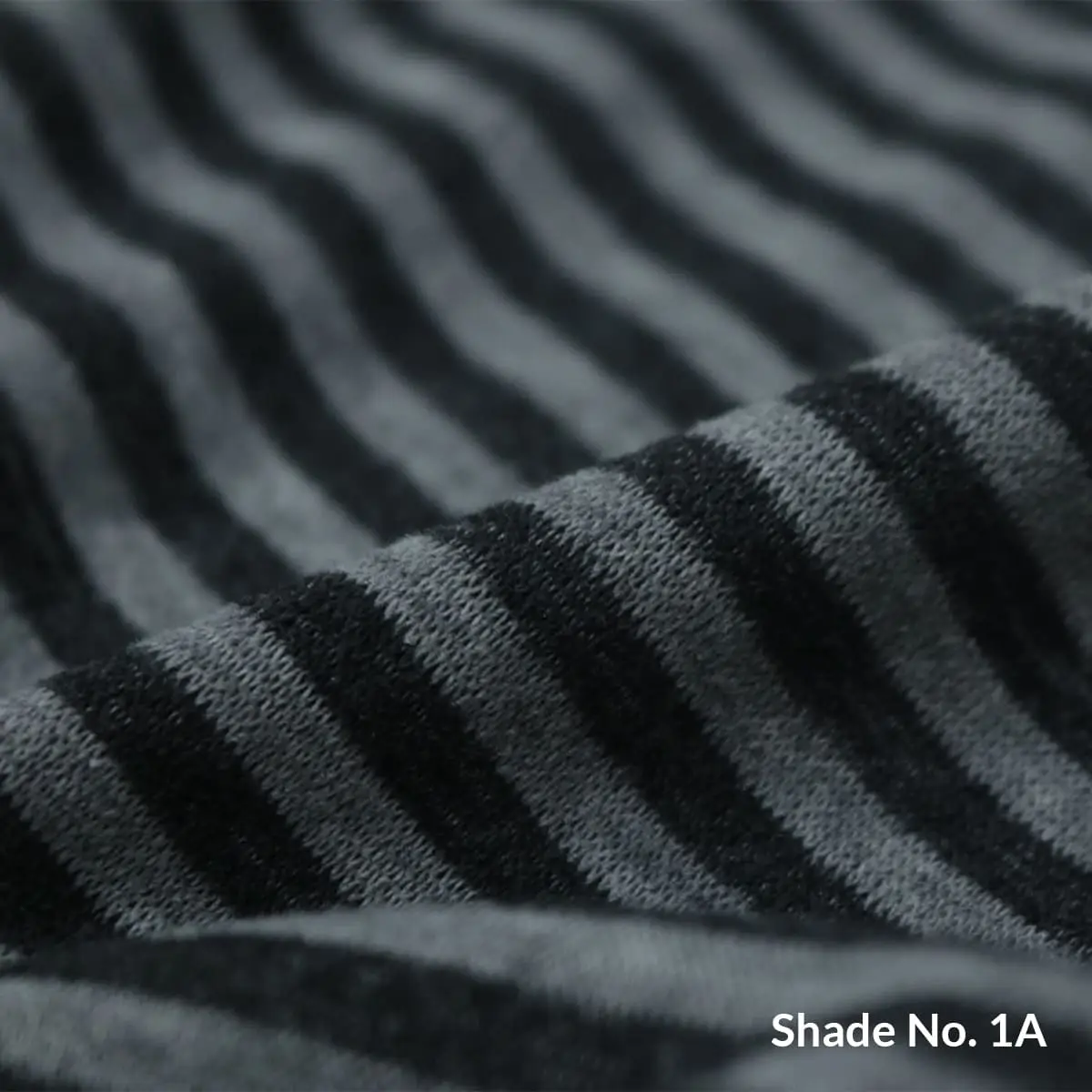 No-Dye Melange Fleece Blanket | Single-Sided Brushed | Stripe I Grey Shade