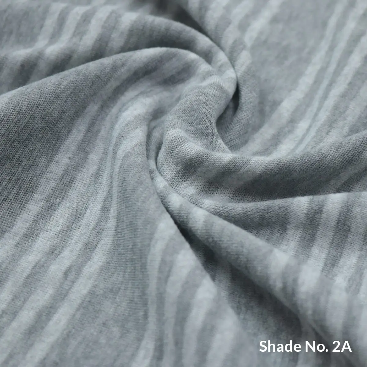 No-Dye Melange Fleece Blanket | Single-Sided Brushed | Stripe II Grey Shade