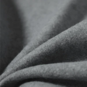 No-Dye Melange Fleece Throw | Double-Sided Brushed | Classic Grey Shade