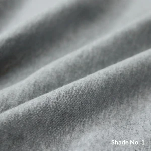 No-Dye Melange Fleece Throw | Single-Sided Brushed | Classic Grey Shade