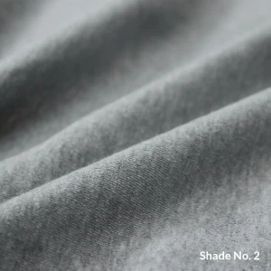 No-Dye Melange Fleece Throw | Single-Sided Brushed | Classic Grey Shade