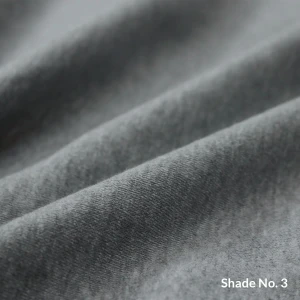 No-Dye Melange Fleece Throw | Single-Sided Brushed | Classic Grey Shade