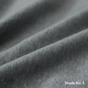 No-Dye Melange Fleece Throw | Single-Sided Brushed | Classic Grey Shade