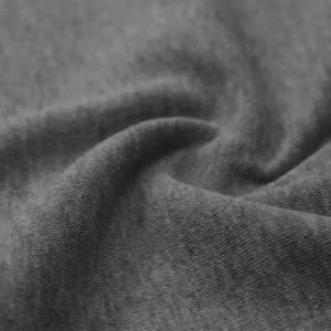 No-Dye Melange Fleece Throw | Single-Sided Brushed | Classic Grey Shade