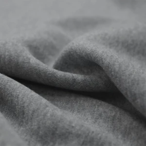No-Dye Melange Fleece Throw | Single-Sided Brushed | Classic Grey Shade