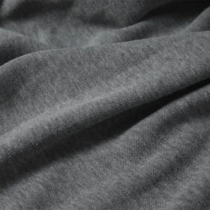 No-Dye Melange Fleece Throw | Single-Sided Brushed | Classic Grey Shade