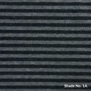 No-Dye Melange Fleece Throw | Single-Sided Brushed | Stripe I Grey Shade