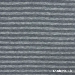 No-Dye Melange Fleece Throw | Single-Sided Brushed | Stripe I Grey Shade