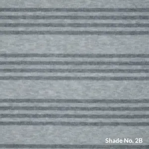 No-Dye Melange Fleece Throw | Single-Sided Brushed | Stripe II Grey Shade