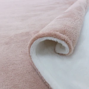 Old Rose Reversible to White Cashmere Blanket