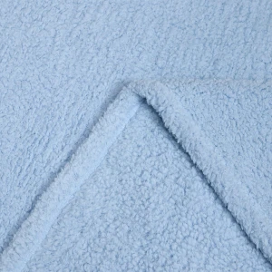 Pastel Color Sherpa Throw (Blue)