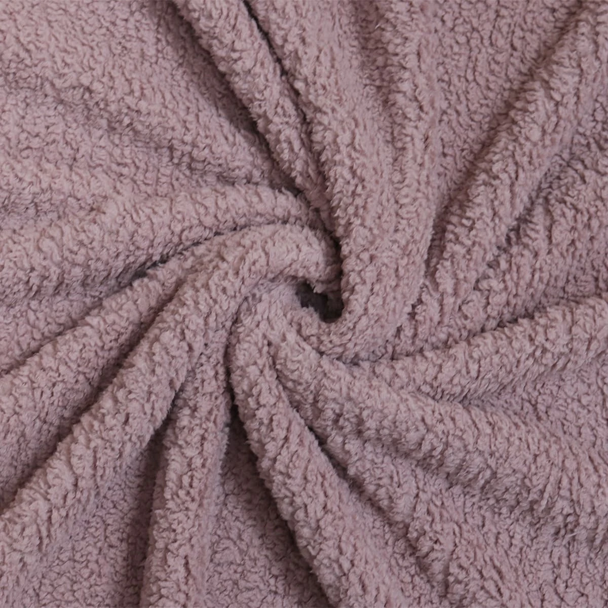 Pastel Color Sherpa Throw (Dark Pink)