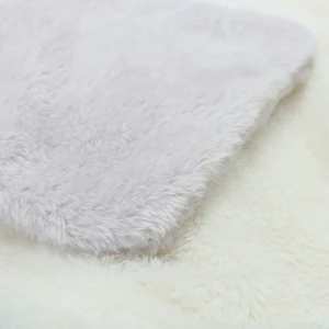 Pol 3D Embroidery Portable Plush Blanket (White)