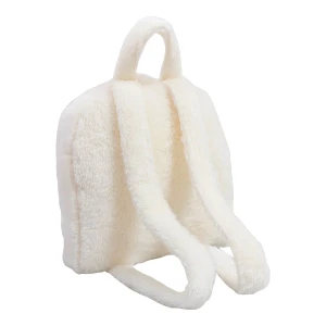 Pol V2 3D Embroidery Plush Backpack Blanket (White)