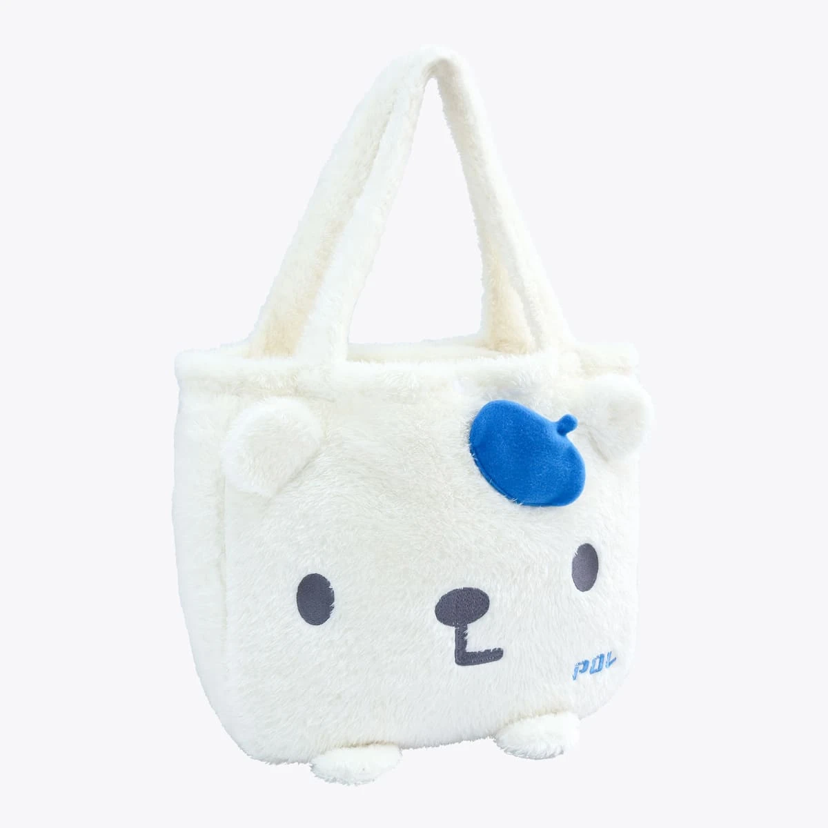 Pol V2 3D Embroidery Plush Tote Blanket (White)