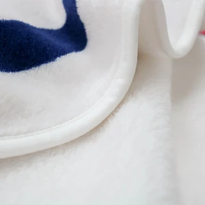 Pol V2 Face Shape Flannel Blanket (White)