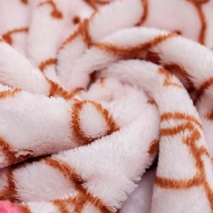 Pol V2 Face Shape Pillow Blanket with Printed Flannel Blanket (Pink)